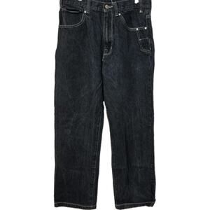 Vintage Def Jam Jeans Mens 32x33 Black Relaxed Wide Leg Denim Hip Hop Y2K